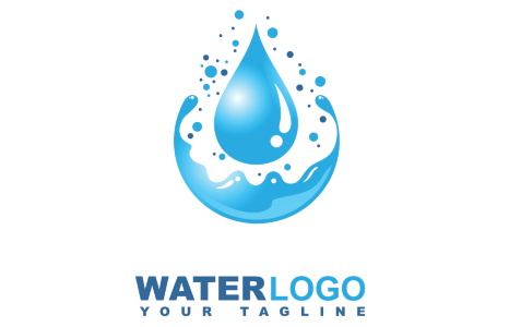 فایل لوگو لایه باز قطره آب ایلاستریتور Illustrator WaterDrop