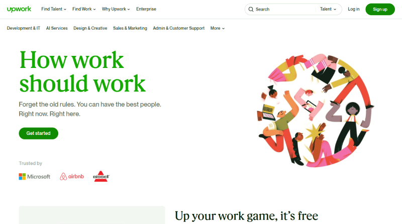 وبسایت مخصوص فریلنسر ها UpWork