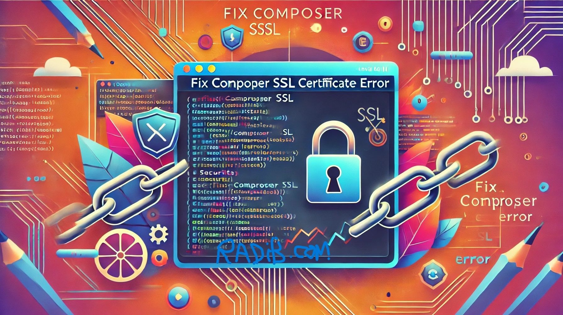 رفع ارور Composer error: Unable to get Local issuer certificate